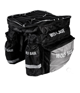 ALFORJA TRIPLE 46 LITROS NEGRO/GRIS