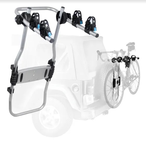 PORTA BICICLETA  PARA JEEP ANCLAJE A LA RUEDA CON LLAVE PARA 2 BICI