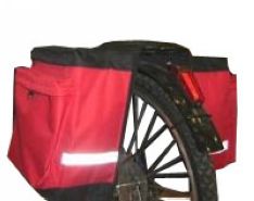 ALFORJA PARA BICICLETA DOBLE MTB NEGRA