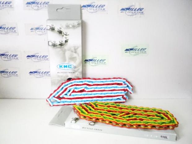 CADENA 1/2 X 1/8 X114 BMX - FREESTYLE BANDERAS COLORES 